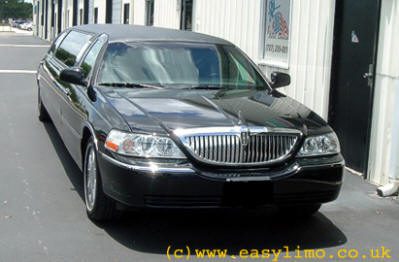 Black Lincoln limousine