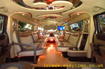 white hummer interior