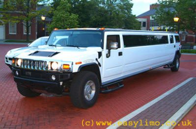 Hummer H2 white limousine