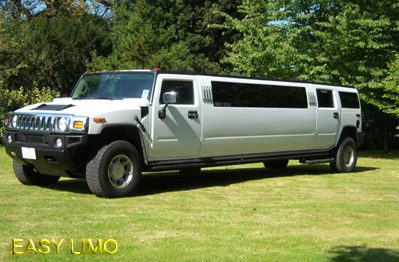 white hummer limo