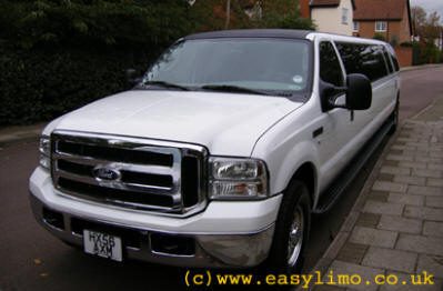 White excursion limo